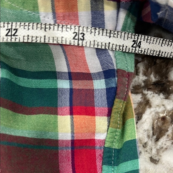 Polo by Ralph Lauren Madras Plaid Button Down SS Shirt - Picture 5 of 6